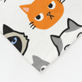 Kat faces | Kute, Funny en Annoyed Cats Fleece Deken (Hoek)