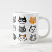 Kat faces | Kute, Funny en Annoyed Cats Grote Koffiekop (Rechts)