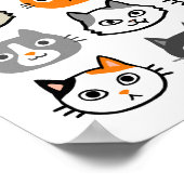 Kat faces | Kute, Funny en Annoyed Cats Poster (Hoek)