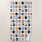 Kat faces | Kute, Funny en Annoyed Cats Strandlaken (Voorkant)