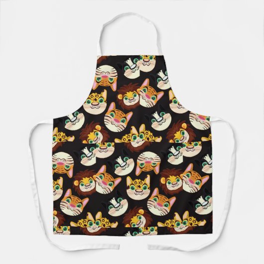 Kat faces schort (Voorkant)