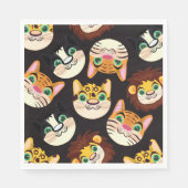 Kat faces servet (Voorkant)