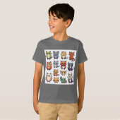 Kat faces t-shirt (Voorkant volledig)