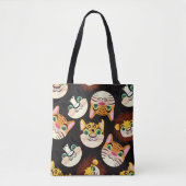 Kat faces tote bag (Voorkant)
