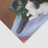 Kat Familie door Sophie Sperlich Tissuepapier (Detail)