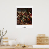 Kat familie door Steen Jan Poster (Keuken)