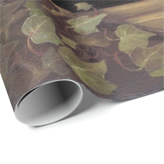 Kat Familie en Ivy Leaf van Henriette Ronner-Knip Cadeaupapier (Rol Hoek)