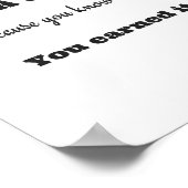 Kat familie liefde poster witte en zwarte matte (Hoek)