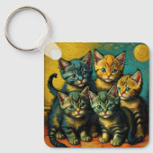 Kat familie sleutelhanger (Voorkant)