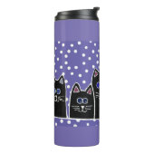 Kat Familie Sokken Thermosbeker (Gedraaid links)