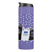 Kat Familie Sokken Thermosbeker (Geroteerd rechts)