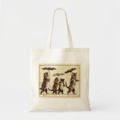 Kat Family Canvas tas (Voorkant)