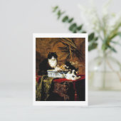 Kat Family, Henriëtte Ronner-Knip Briefkaart (Staand voorkant)