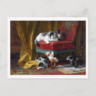 Kat Family, Henriette Ronner-Knip Briefkaart