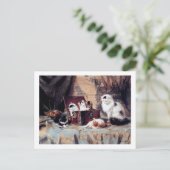 Kat Family, Henriette Ronner-Knip Briefkaart (Staand voorkant)