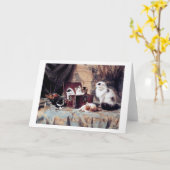 Kat Family, Henriette Ronner-Knip Kaart (Gele Bloem)