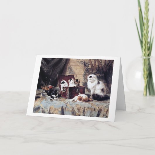 Kat Family, Henriette Ronner-Knip Kaart (Voorkant)