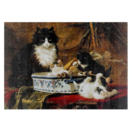 Kat Family, Henriëtte Ronner-Knip Snijplank (Voorkant)