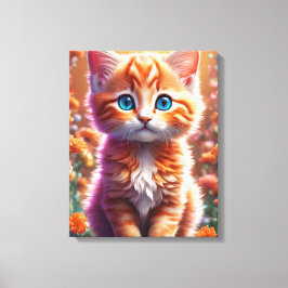 Kat Fantasie Canvas Afdruk