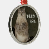 Kat "FEED ME" Ornament (Rechts)