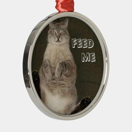 Kat "FEED ME" Ornament (Rechts)