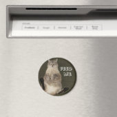 Kat "FEED ME" Ronde magneet (Insitu (Vaatwasser))
