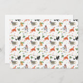 Kat Feest Chaotische Kerstmis Feestdagenkaart (Voorkant / Achterkant)