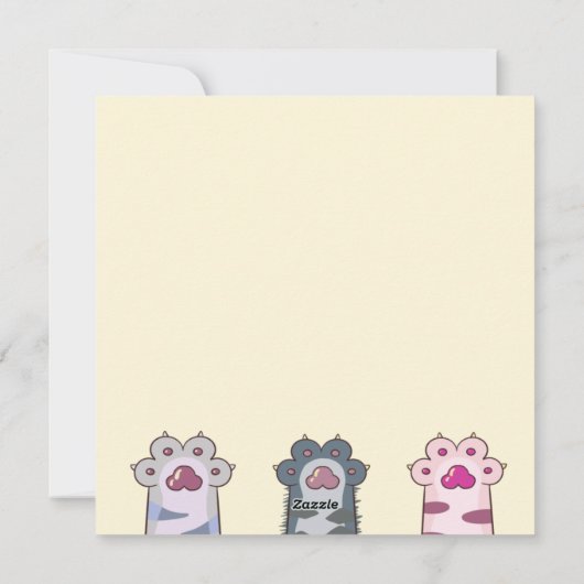 Kat Feestdagenkaart (Achterkant)