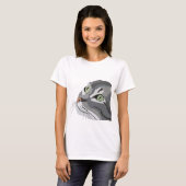 Kat Feline Eyes Cute Animal T-shirt (Voorkant volledig)
