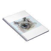 Kat Feline Kitten Pet Head Rag Doll Cat Cute Cute Notitieboek (Rechterzijde)