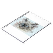 Kat Feline Kitten Pet Head Rag Doll Cat Cute Cute Notitieboek (Linkerzijde)