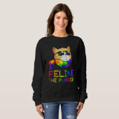 Kat Feline Purride Lgbt Gay Pride Trui (Voorkant volledig)