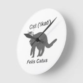 Kat Felis Catus Ronde Klok (Hoek)