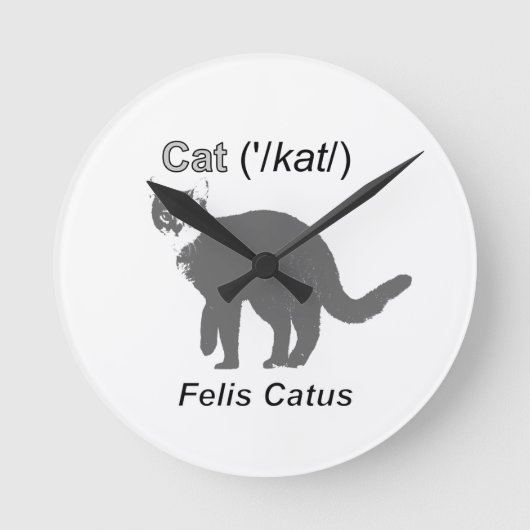 Kat Felis Catus Ronde Klok (Voorkant)