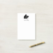 Kat Fight Drawing Funny Cats Sketch Personalized Post-it® Notes (Op bureau)