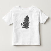 Kat-filhouet van kleur - Kies achtergrondkleur Kinder Shirts (Voorkant)