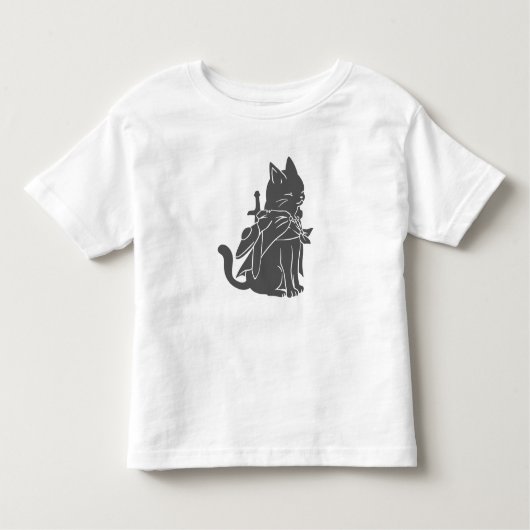 Kat-filhouet van kleur - Kies achtergrondkleur Kinder Shirts (Voorkant)