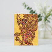 Kat Fire Fairy Briefkaart (Staand voorkant)