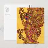 Kat Fire Fairy Briefkaart (Voorkant / Achterkant)