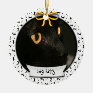 Kat First Hanukkah of First Kerstmis Keramisch Ornament