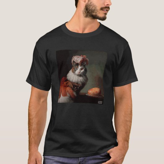 Kat Flamingo Bacon En Eieren T-shirt (Voorkant)