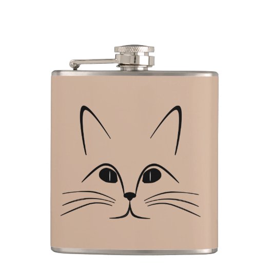 Kat Flask Heupfles (Voorkant)