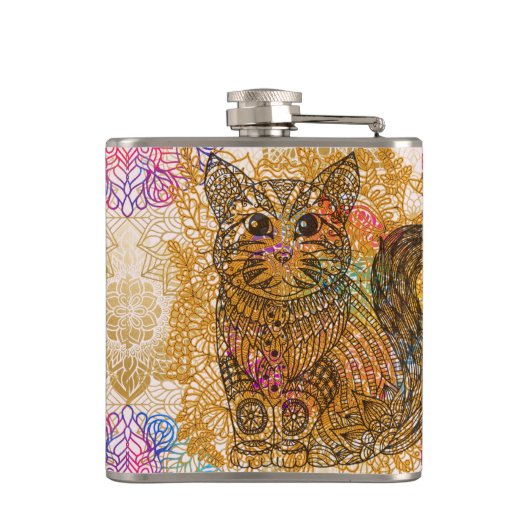 Kat Flask Heupfles (Achterkant)