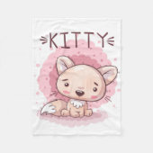 Kat Fleece Blanket (Voorkant)