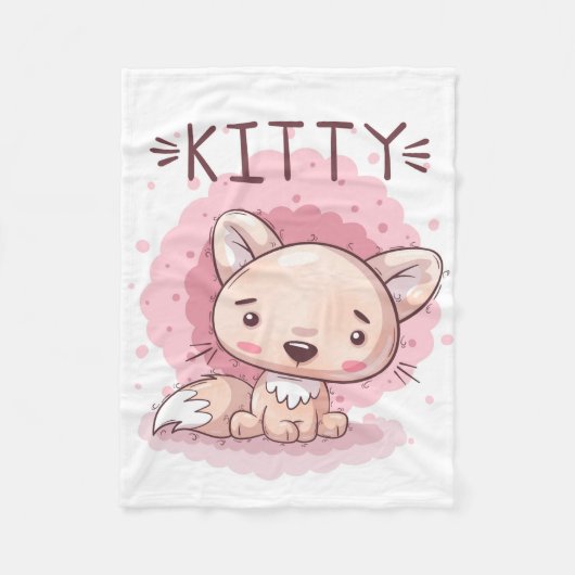 Kat Fleece Blanket Deken (Voorkant)