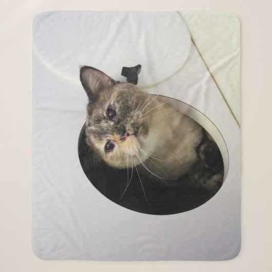 Kat Fleece Blanket Sherpa Deken (Voorkant)