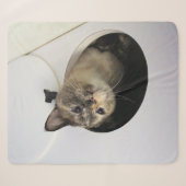 Kat Fleece Blanket Sherpa Deken (Voorkant (horizontaal))