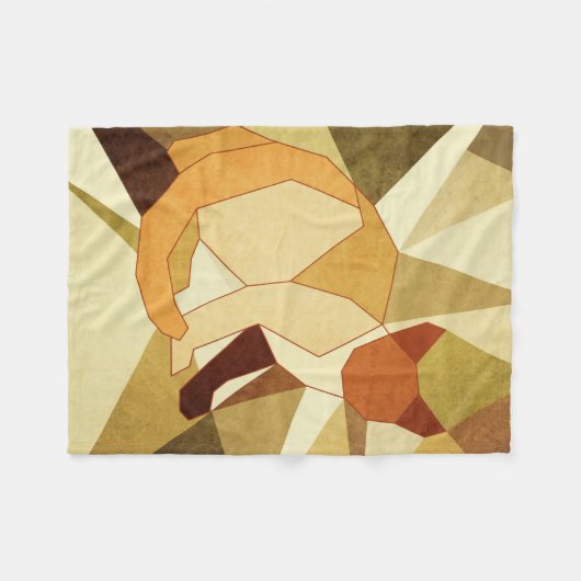 kat fleece deken (Voorkant (Horizontaal))