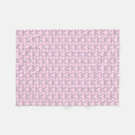 Kat Fleece Deken (Voorkant (Horizontaal))