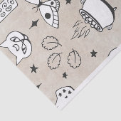 Kat flesje met kettervlinder verlaat sterretje tissuepapier (Detail)